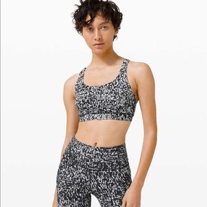 Energy Bra Medium Support B-D Urban Block Ice Grey